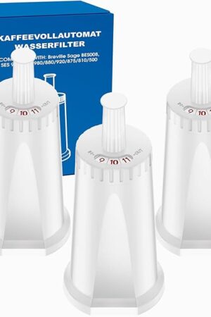Water Filter for Breville Barista Touch Espresso Machine BES880, Barista Pro BES878, Oracle Touch BES990, Oracle BES980 & Dual Boiler BES920 Bambino ClaroSwiss Sage, BES008WHT0NUC1 (3 Pcs)