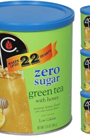 4C Green Tea Powdered Drink Mix, 22 Quarts, 3 Pack Cannisters