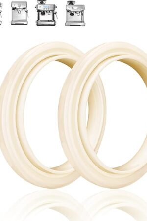 Dianrui 2PCS 54mm Silicone Steam Ring for Breville Espresso Machine 878/870/860/880/810/840/450/500 and for Sage 880/878/875/870/810/500 Grouphead Gasket Replacement Part
