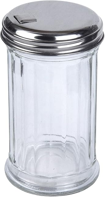 BNYD Glass Sugar Shaker Dispenser Pourer, 5.5 inch
