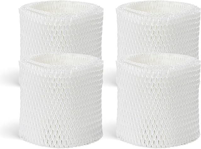 4 Pack HAC-504 Humidifier Wicking Filter Compatible with Honeywell HCM-350,HCM-300T, HCM-600, HCM-710, HCM-315T,HAC-504 and HAC-504AW Cool Mist Humidifiers, Replacement Filter A