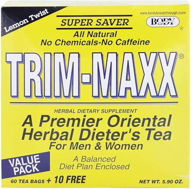 Diet Trim-Maxx Tea Lemon, 60 Count