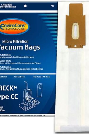 EnviroCare Replacement Micro Filtration Vacuum Cleaner Bags made to fit Oreck Type CC, XL. Fits All XL7, XL21, 2000's, 3000's, 4000's, 8000's, 9000's Series Upright Vacuum Cleaners 8 pack
