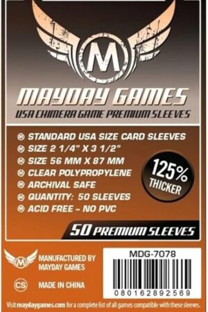 The Premium USA Board Game Sleeves, Clear