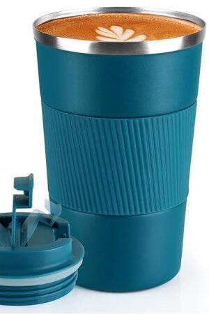 Coffee Mug 12oz - Insulated Travel Mug Spill Proof with Leakproof Lid Vacuum Stainless Steel Travel Coffee Mug Water Tumbler to GO, Reusable Coffee Cup for Men and Women for Hot & Cold Drinks