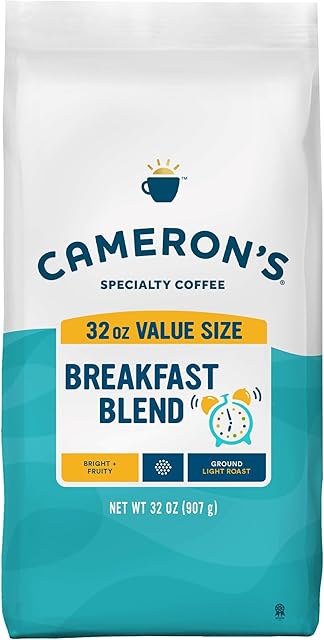 Cameron's Coffee Roasted Ground Coffee Bag, Breakfast Blend, 32 Ounce