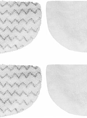 4 Pack 1940 for Bissell Steam Mop Pads for Bissell PowerFresh Steam Mop 1806 1544 2075A 2685A 1940W 19404 Series, Model 19402 19404 19408 1940a 1940q 1940t B0006 B0017, Microfiber Washable, Reusable