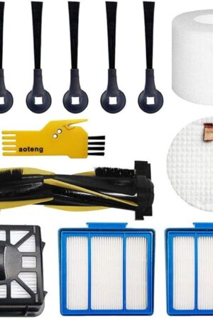 Accessories Kit for Shark IQ R101AE (RV1001AE) IQ R101 (RV1001) AV911S EZ AV1010AE IQ Robot Vacuum Cleaner Replacement Parts Pack of Main Brush, Filters, Side Brushes