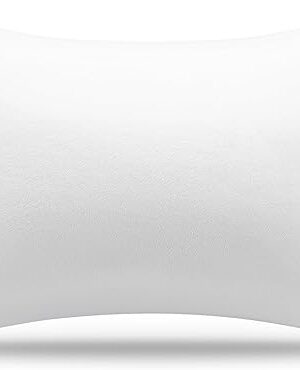 AM AEROMAX 12 × 20 Throw Pillow Memory Foam Pillow Insert - Rectangular Lumbar Support Pillow for Decorative Cushion Bed Couch Sofa - Non-Deforming Over Time
