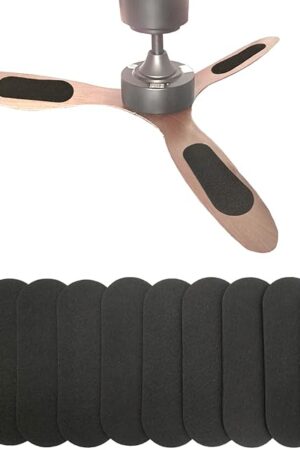10 Pack Ceiling Fan Filters, Activated Coconut Charcoal Fan Blade Air Purifier Pads, Holds Dust/Pollen/Pet Dander, Universal Ceiling Fans Air Filters-Improves Indoor Air Quality (10 Pcs)