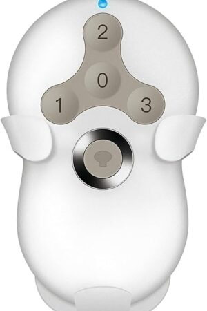 Ceiling Fan Remote Control Replacement for Hunter, Compatible with Hunter Remote 99122/99123, 3 Speed, Light Dimmer, 434MHz, Easy to Set with Mount Holder, Remote only - Receiver Not Included