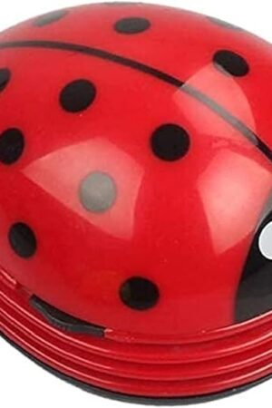 E ECSEM Cute Portable Cartoon Mini Desktop Vacuum Cleaner Table Dust Crumb Sweeper(Red#002)