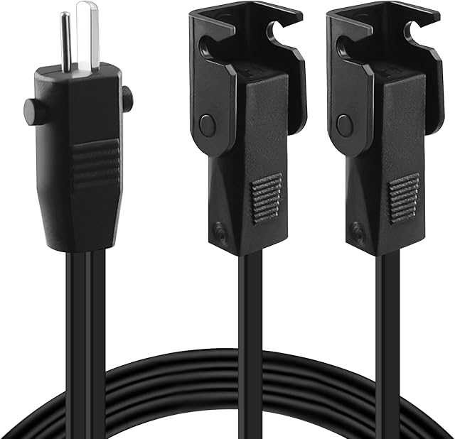 5 Feet Splitter Lead Y Power Cord for Lift Chair or Power Recliner, Replacement Power Supply Cable, 2 Motors to 1 Power Supply for Okin Limoss Lazboy Pride Catnapper