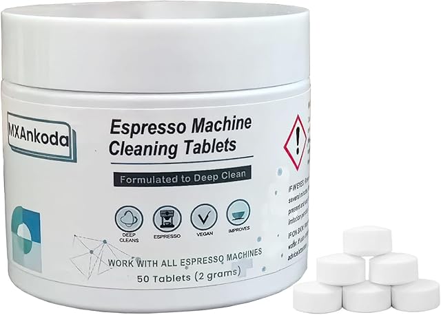 Coffee Machine Cleaner Tablets(50 Counts), Descaling Solution for Nespres.., Keurig, Ninja, Delonghi, Miele & More - Removes Limescale, Residue & Oil Buildup for Universal & Espresso Coffee Makers