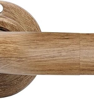 Wood Curtain Rods for Windows: 1 Inch Diameter Heavy Duty Adjustable Curtain Rod 48" to 84", Wood Grain Pattern Blackout Wrap Around Window Rod for Indoor and Outdoor,Room Darkening Drapery Rods