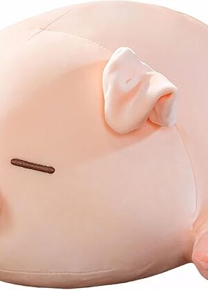 The Pig Stuffed Animal Plush Pillow - 15.7'' Kawaii Soft Pig Hugging Pillow, Adorable Cuddle Plush Toy, for Kids, Girlfriend, or Adults, Perfect for Christmas and Birthdays (Squint, 15.7in)