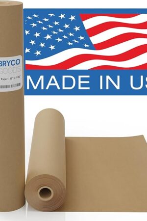 Brown Kraft Butcher Paper Roll - 18 Inch x 100 Feet - USA Made - Food-Grade Paper for Wrapping and Smoking Meat, BBQ, Grilling, Perfect Brisket Crust - Durable, Unbleached, Uncoated & Unwaxed