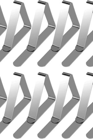12 Pcs Picnic Tablecloth Clips for Outdoor Tables, Premium Table Cloth Clip Holders, Thick Picnic Table Clips for Dining Tables, Metal Table Cloth Holding Clip, Cover Clamps for Tablecloths HAHAYOO