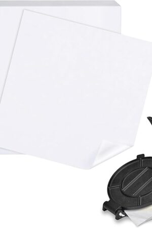 BYKITCHEN 8x8 Inch Non Stick Parchment Paper Sheet Squares for Baking Pan, Square Parchment Paper Liners Compatible with Tortilla Press, Sheet Pan, Air Fryer(100pcs)