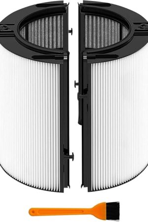 360 Combi Glass Hepa + Carbon Air Purifier Filter for Dyson TP10 TP07 HP07 HP09 HP10 TP09 TP06 HP06 TP7A PH01 PH02 PH03, Air Purifier Filter Replacements for Dyson, 1 Pack