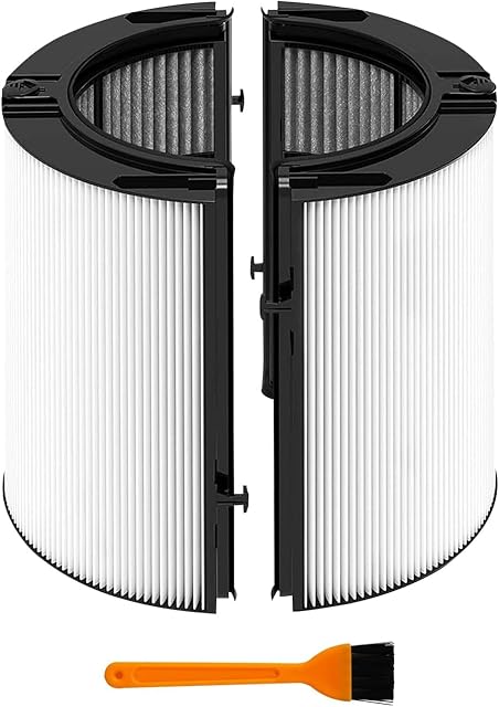 360 Combi Glass Hepa + Carbon Air Purifier Filter for Dyson TP10 TP07 HP07 HP09 HP10 TP09 TP06 HP06 TP7A PH01 PH02 PH03, Air Purifier Filter Replacements for Dyson, 1 Pack
