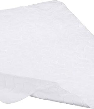 American Baby Company Waterproof Flat Reusable Multi-use Pad Protector, Quilt-Like Multi-use Protective Mattress Pad Cover for Babies, Adults and Pets, White, 27" x 36"