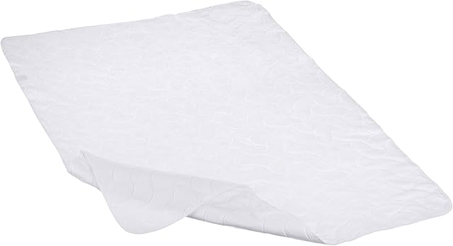 American Baby Company Waterproof Flat Reusable Multi-use Pad Protector, Quilt-Like Multi-use Protective Mattress Pad Cover for Babies, Adults and Pets, White, 27" x 36"
