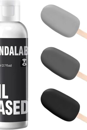 Black Oil Based Food Coloring for Chocolate, Candy Melts, Donuts, Strawberries, Frosting, Cake, Professional Edible Dye for Baking - 80 Milliliters 2.7 Fl.Oz