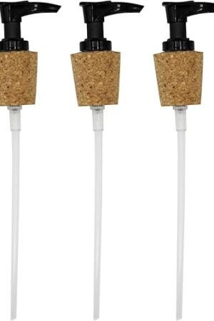 Creative Hobbies Black Pump Dispenser with Cork Stopper for Easy Press-in Fit (Pkg/5)