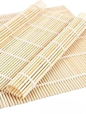 2 Pack Bamboo Sushi Rolling Mat, Sushi roll maker,Sushi making kit, Bamboo Sushi Rolling Mat,Sushi maker(9.5" x 9.6")