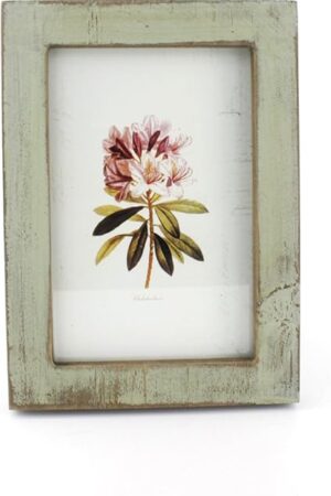 4x6 Inches Simple Rectangular Desktop Family Picture Photo Frame with Glass Front (Green)