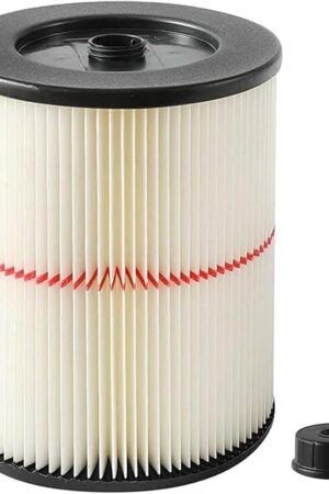 1 Pack Wet/Dry Cartridge Filter Replacement for Craftsman 9-17816 fit 5 Gallon & Larger Vacuum Cleaner