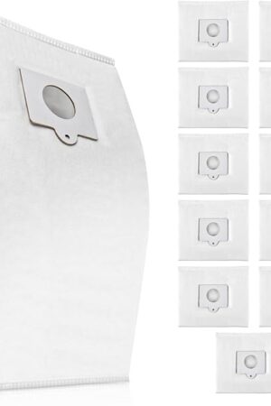 12 Pack 53292 Type Q/C Canister Vacuum Bags for Kenmore 200 400 600 700 800 Series Canister Vacuum Cleaner, Large Capacity Replacement Bag Accessories Set