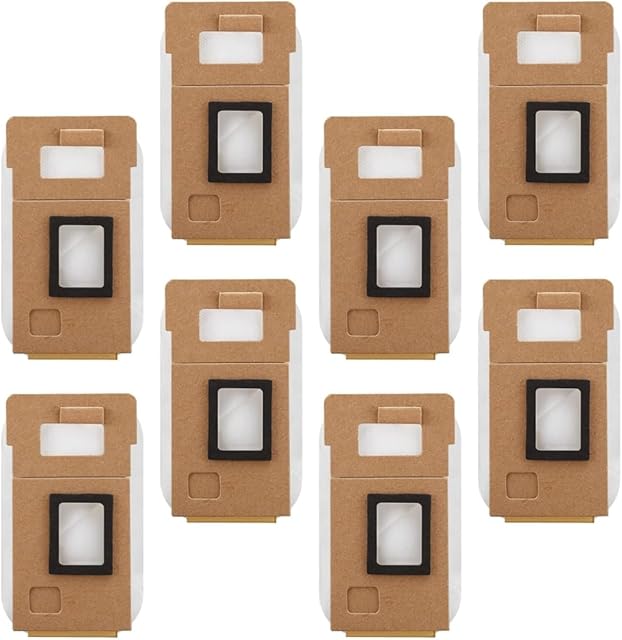 8 Pack Dust Bags Compatible With Roborock S7 / S7+ - Vacuum Cleaner Dust Collectors, Bag Accessories Replacement by Apex Essentials