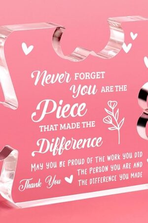 Coworker Leaving Gifts for Women Farewell Going Away Goodbye Gifts for Coworker Retirement Gifts for Women Appreciation Gifts for Teacher Social Worker Nurse Coworker Office Gifts Desk Signs Plaque