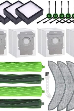 Accessories Compatible with iRobot Roomba Combo j9+,Combo 10 Max,Combo j7+/Plus Vacuum (Only Combo series),2 Brushes+6 Side brushes+4 Filters&Dust Bags&Mop Pads