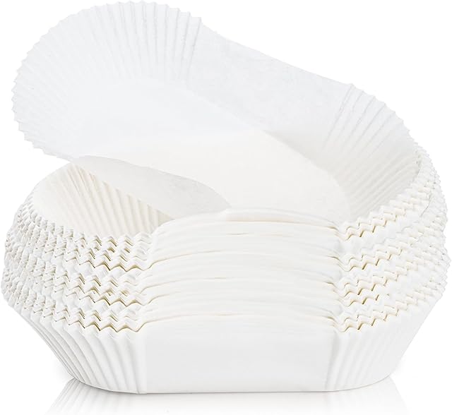 DEAYOU 80 PCS Bread Baking Liners, 2 LB Paper Loaf Pan Liners, Greaseproof Bread Tin Liner for Cakes, Snacks, Cupcakes, Weddings, Parties, White, 7.5" x 3.7" x 2.5"