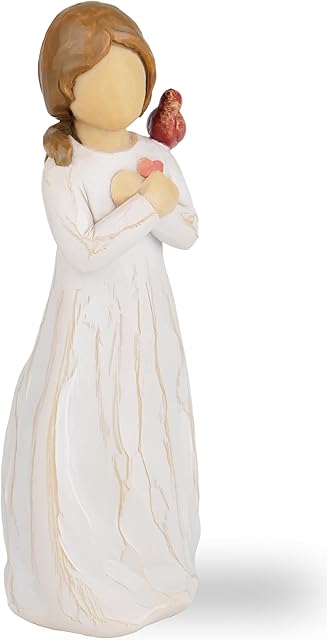 Cardinal Gifts for Women Angel Cardinal Figurine Decor Memorial Sympathy Gifts for Loss of Loved One
