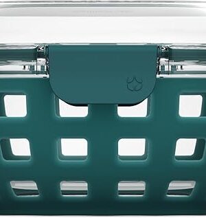 Ello Duraglass Meal Prep Lunch Bowl Container, 5 cup- Glass Food Storage Container with Silicone Sleeve and Airtight BPA-Free Plastic Lid, Dishwasher, Microwave, and Freezer Safe