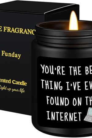 Anniversary Birthday Gifts for Men, Gifts for Boyfriend, Funny Romantic Wedding Gift for Men, Him, Boyfriend, Husband, Best Friends, Lover, Black Cedar Juniper Sandalwood Candle