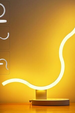 Circular Small Nightstand Lamp for Bedroom with Remote Control, Warm White Transformable Bedside Led Table Lamp for Living Room, Dimmable Table Light Ambient Touch Night Light for Desk