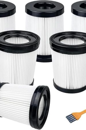 6 Pack HEPA Filter Compatible with Fabuletta FSV101, FSV001, Girnoor G160&G165, Afoddon A300, VacLife VL732 Cordless Stick Vacuum Cleaners