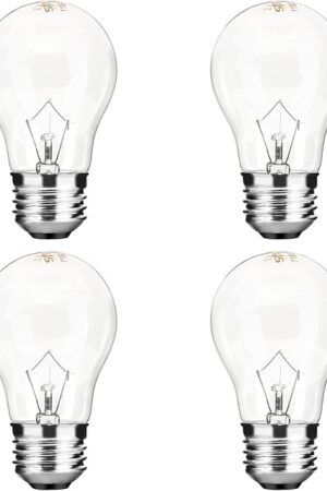 Appliance Oven Light Bulb A15 40W High Temperature 500 Degrees Resistant for Refrigerator Over Stove Microwave Range Hood Lava Lamp Replacement Bulb E26 Medium Base 120V Warm White