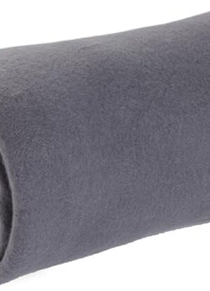 Cozy-Soft Microfleece Travel Blanket, 50x60 Inch, Lightweight, Compact, Perfect for Airplane and Car, Charcoal