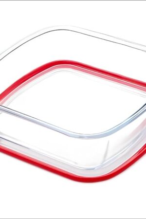 9×9in Square Glass Baking Dish with lid, 2.6QT Deep Square Glass Baking Pan, Microwave and Oven Safe