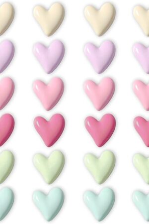 24PCS Colorful Fridge Magnets Cute Love Heart Refrigerator Magnets, Decorative Magnets for Whiteboard Cabinet Locker, Lovely Fun Magnets for Classroom Home Kitchen Office