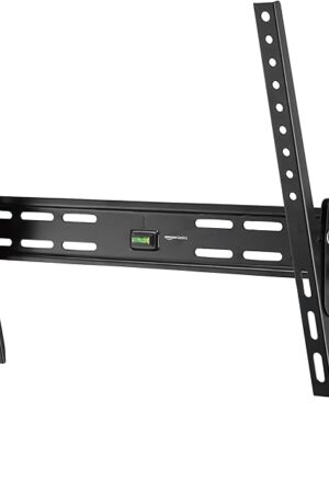 Amazon Basics Heavy-Duty Tilting TV Wall Mount for 37" to 80" TVs up to 120 lbs, Black
