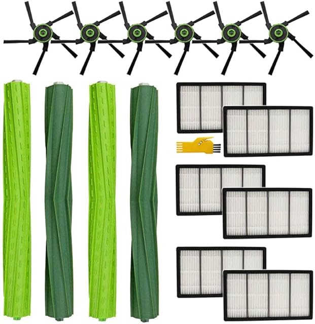 Replacement Parts for iRobot Roomba s9+ (9550) S9 (9150) Robot Vacuum Cleaner Accessories Kit 16 Packs Roller Brush & Filter & Side Brush