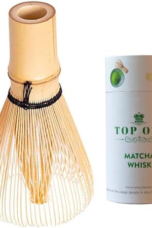 ARTDOU Golden Bamboo Matcha Whisk Japanese Chasen – Traditional Green Tea Powder Stirrer for Preparing，Matcha Latte,Iced Matcha 茶?ん 100本立