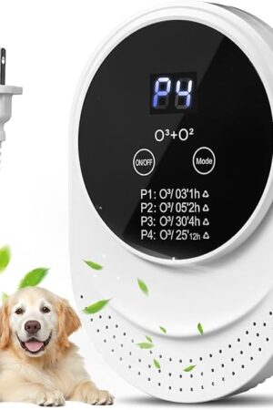 Cat Litter Deodorizer for Litter Box Plug In Air Fresheners for Home Ionizer Air Purifier for Strong Odor Portable Air Cleaner for Bathroom Toilet Living Room Kitchen Pets House Car (1)